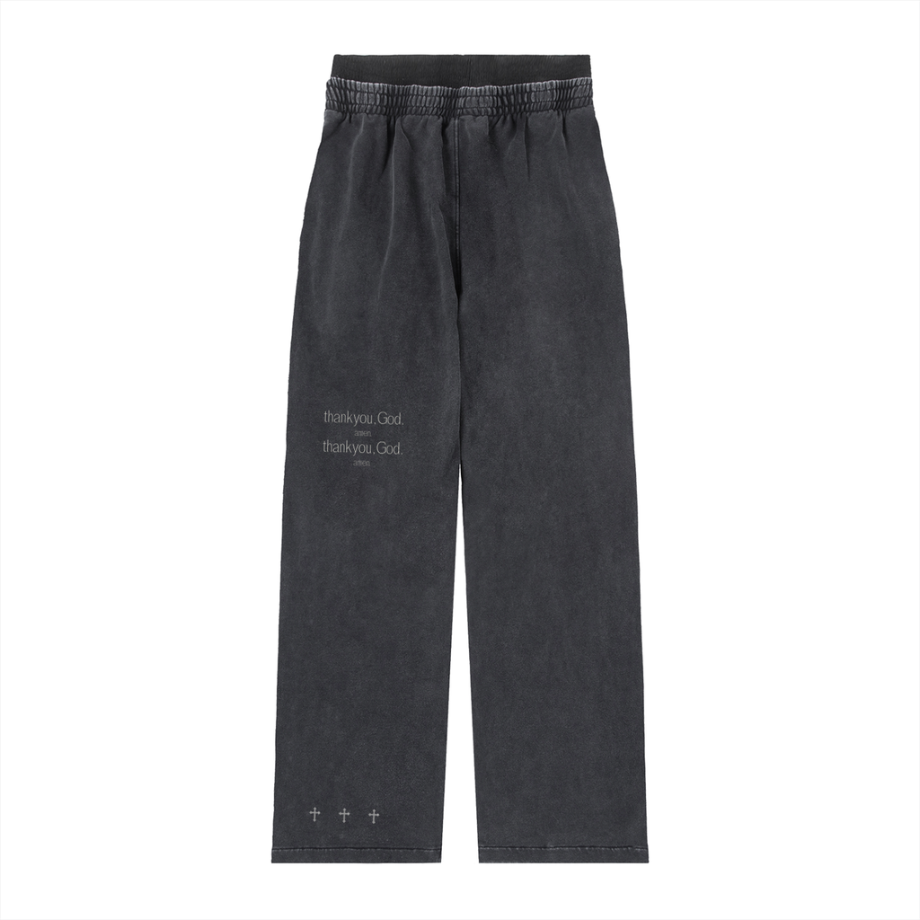 Vintage Wash Double Waist Sweat - Subtle Backside Signature Logo